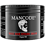 Mancode Daily Hair Styling Cream - Argan Oil, Intense Conditioner, Minimises Frizz & Provides Shine 100 g