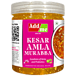 Add me Seedless Amla Murabba With Kesar, Elaichi Immunity Booster Pack 500 g Jar