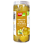 Add me Organic Dry Amla Murabba Without Sugar Syrup Immunity Booster Pack 1 kg Jar