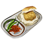 Hazel Stainless Steel Dinner Plate With 2 Sections - Rectangular, Divided Mess Trays, Silver 2 pcs