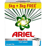 Ariel Matic Detergent Powder Top Load - For Washing Machines 8 kg (Get 5 kg + 3 kg free)