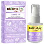 Natural Vibes Under Eye Gel Serum - Reduces Dark Circles & Puffiness, Brightens Skin 20 ml 