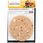 Meatigo Chicken Parmesan & Jalapeno Patty - Juicy & Soft 130 g