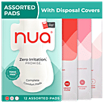 Nua Zero Irritation Comfort Pads With Disposal Covers – Assorted Pack 12 pcs