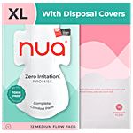 Nua Complete Comfort Medium Flow Sanitary Pads - XL 12 pcs