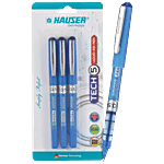 Hauser Tech 5 Liquid Ink Pen - For Smooth Writing 3 pcs 