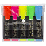 Flair Super Glow Hi-Lighter Pen - Easy Grip 5 pcs