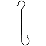 Leafy Tales Heavy-Duty S Shaped Hanging Hook - For Pot Extension, 40.64 cm, XL 1 pc 