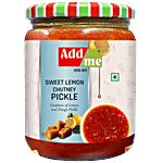 Add me Sweet Lemon Chutney Pickle - Sour & Tangy Flavour 600 g Bottle