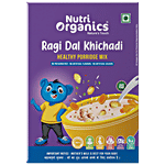 Nutri Organics Ragi Dal Khichdi Healthy Porridge Mix - Instant Healthy Wholesome Food, For Kids & All Ages 200 g