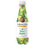 Cravova Sparkling Mocktail Drink - Kiwi Mojito, Contains Real Lemon Juice & Vitamin C 300 ml 