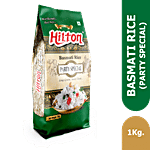 Hilton Basmati Rice - Party Special, Long Grain, Sweet Taste 1 kg Pouch