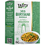 TASTYGRAM Veg Biryani Masala - Blend Of Spices, Aroma Locked, Intense Flavour & Taste 100 g Box