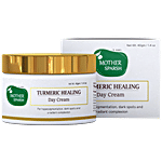 Mother Sparsh Turmeric Healing Day Cream - Aloe Vera & Gotu Kola, Lightweight, Removes Dark Spots 40 g 