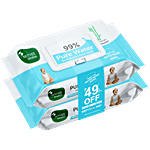 Mother Sparsh 99% Pure Water Baby Wipes - Extra Gentle, Extra Thick 72 pcs (Pack of 2)