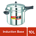 Prestige Popular Plus Aluminium Outer Lid Pressure Cooker - Induction Base 10 L 
