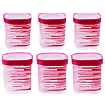 Trueware Eco Storage Container - Airtight, Durable, For Storing Dry Fruits, Grains etc., Pink 1 L (Set of 3)