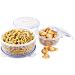 Trueware Clip & Close Plastic Container - Transparent 1.2 l