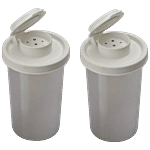 Signoraware Stainless Steel Spice Shaker/Container - Big, High Quality, White 150 ml (Set of 2)