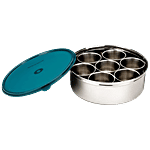 Signoraware 7 Wonder Steel Spice Box Set - High Quality, Green 1 pc