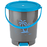 Asian Look Beautiful Dustbin Sr 11.5 Ltr with Handle - Blue 1 pc 