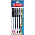 Reynolds Jiffy Gel Pen Set - Black 5 pcs 