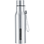 Signoraware Blaze Single Walled Stainless Steel Fridge Water Bottle - Silver 1 L