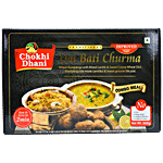 Chokhi Dhani  Dal Bati Churma - Heat & Serve, Wheat & Lentil Dumplings, Traditional Rajasthani 500 g Box