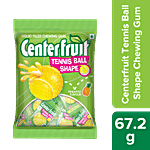 Center Fruit Tennis Ball Shape Pineapple Flavour Liquid Filled Chewing Gum 67.2 g (16 pcs)