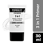 Insight Cosmetics 3 In 1 Primer - Primes, Protects & Moisturises, Long-Lasting, Oil Free 30 ml