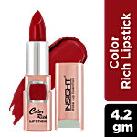 Insight Cosmetics Colour Rich Lipstick - Matte Finish, Long-Lasting, Highly Pigmented 4.2 g Flamenco Red