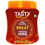 TASTYGRAM Royal Compounded Hing - Aromatic, A-Grade, Digestive Properties, For Cooking 25 g Jar