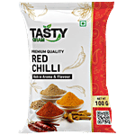 TASTYGRAM Red Chilli Powder - Premium Quality, Rich In Aroma, Flavour, Imparts Excellent Colour To Food 100 g Pouch