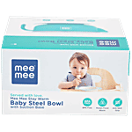 Mee Mee Stay Warm Baby Feeding Bowl - With Suction Base, Non-Toxic, BPA Free, Blue 1 pc