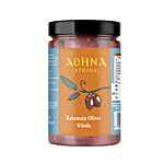 Aohna Kalamata Olives Whole - Premium, Healthy, For Cooking 190 g Bottle