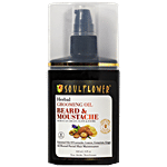 Soulflower Beard & Moustache Grooming Oil - With Argan, Olive & Jojoba Oil 120 ml 