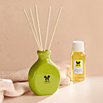 Iris Lemon Grass Reed Diffuser Set -  diffuser oil, 16 Rattan reeds 2 pcs