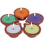 Iris Aromatic Candle Diyas 1 pc (Set of 5)