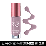 Lakme 9To5 Primer + Gloss Nail Colour 6 ml Grey Cloud