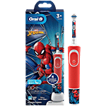 Oral-B Kids Electric Rechargeable Toothbrush - Spider Man, Round Head, Extra Soft Bristles, Age 3+ 1 pc