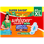 Whisper Choice Ultra Sanitary Pads - XL 40 pcs
