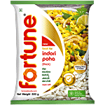 Fortune Indori Poha Super Soft Thick Source Of Protein Fibre 500 g Pouch