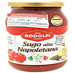 Rodolfi Tomato Sauce - Napoletana, Made From Italian Tomatoes, For Pizza, Baking 400 g 