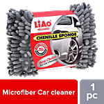 Liao Microfiber Chenille Sponge With Strap For Car & Bike Washing 1 pc