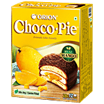 Orion Mango Choco Pie 336 g Box (12 pcs x 28 g each)