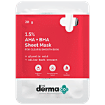 Buy The Derma Co 1.5% AHA & BHA Sheet Mask - With Glycolic Acid, For ...