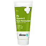 The Derma Co 3% Vitamin E Face Moisturizer - With Lactic Acid, For Dry & Flaky Skin 30 g 