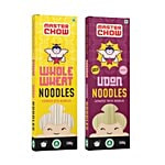 MasterChow Udon + Whole Wheat Noodle Kit - Atta, Healthy 300 g (Pack of 2)