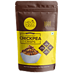 Heka Bites Roasted Chickpea Crisps Indian Herbs - Low Calories, High Protein, Healthy Snack 60 g Pouch