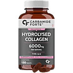 Carbamide Forte Hydrolysed Collagen Peptides 6000 mg With Type 1 & 3 Collagen Powder 180 Tablets 